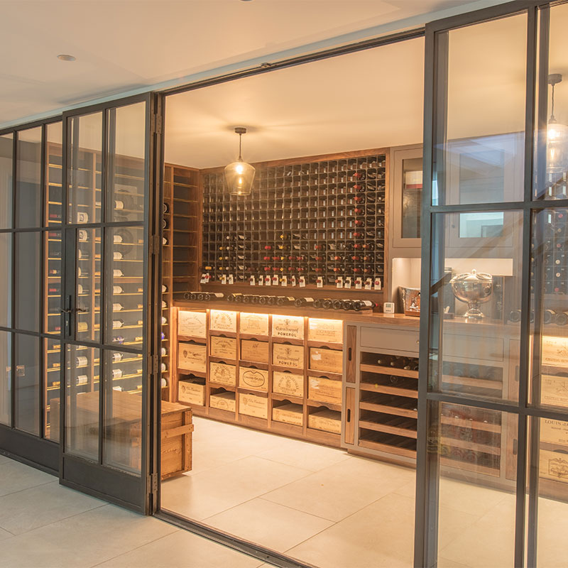 Luxury wine cellar
