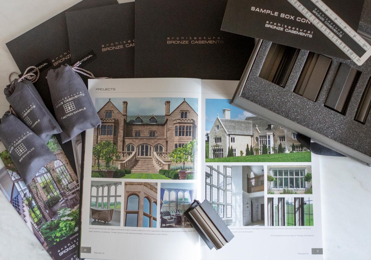 Architectural Bronze casements brochures and design team